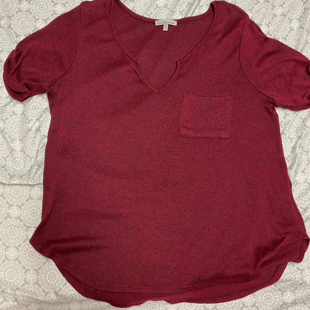 Burgundy blouse